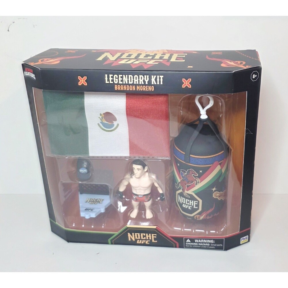 Noche UFC Legendary Kit Brandon Moreno Octagon Fighters 3" Figure New in Box